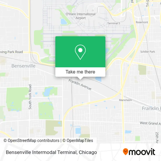 Mapa de Bensenville Intermodal Terminal