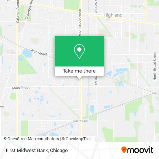 Mapa de First Midwest Bank