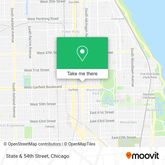 State & 54th Street map