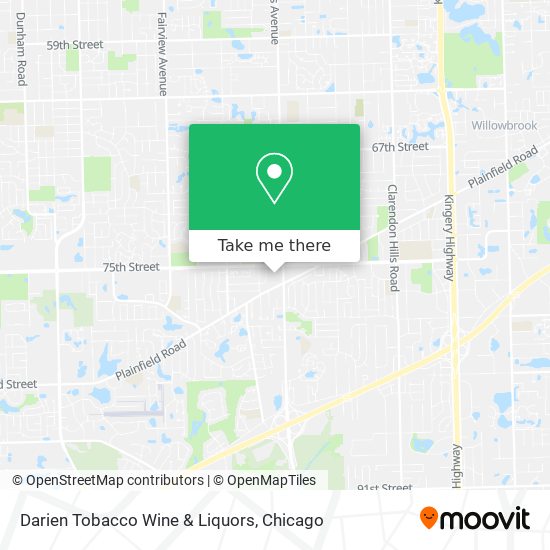 Darien Tobacco Wine & Liquors map