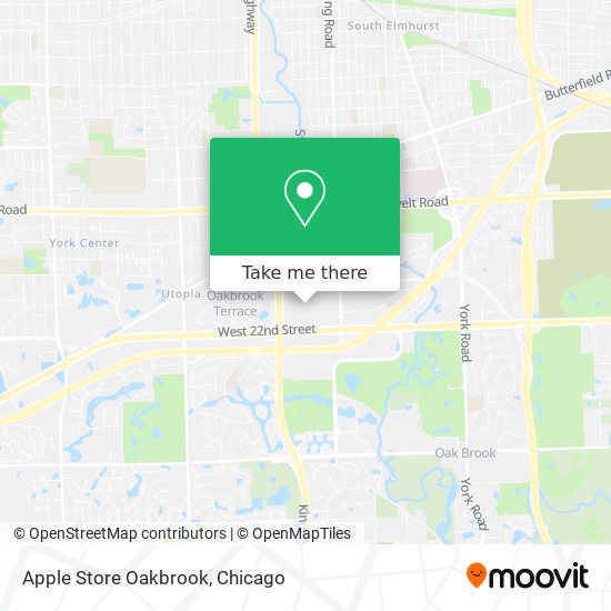 Mapa de Apple Store Oakbrook