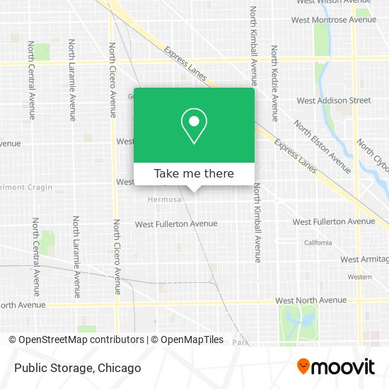 Public Storage map