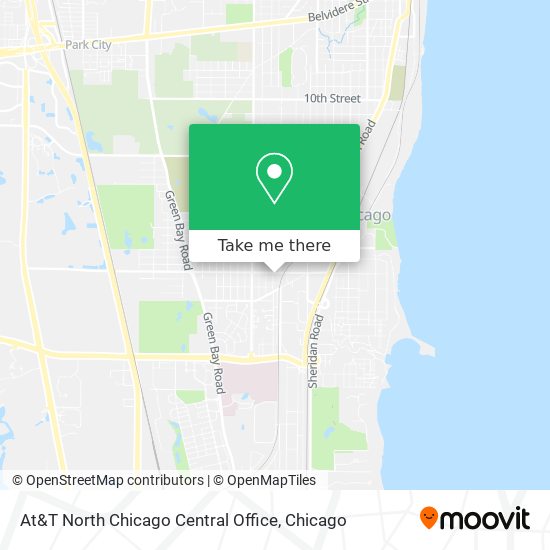 Mapa de At&T North Chicago Central Office