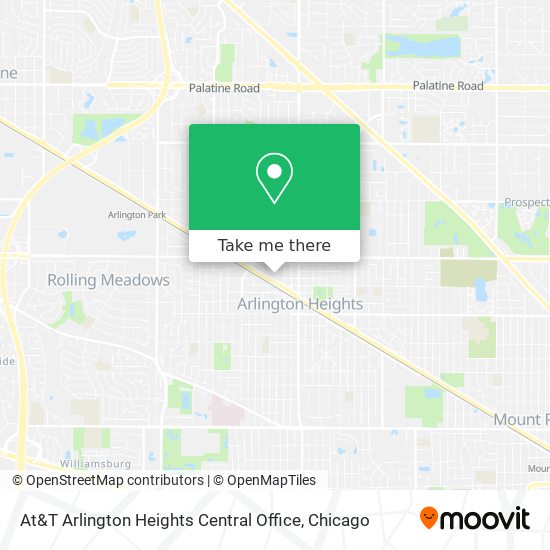 Mapa de At&T Arlington Heights Central Office