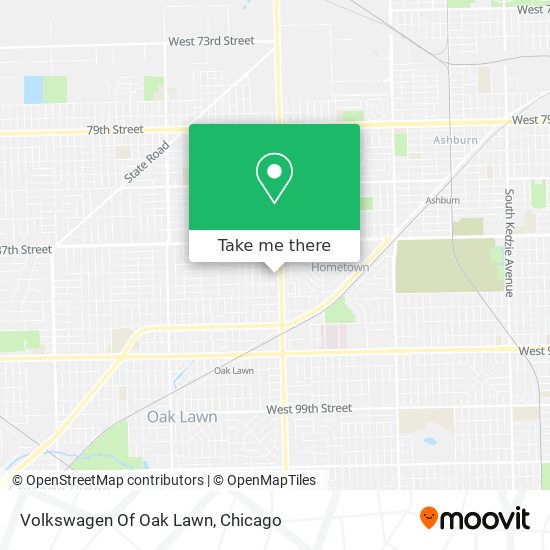 Mapa de Volkswagen Of Oak Lawn