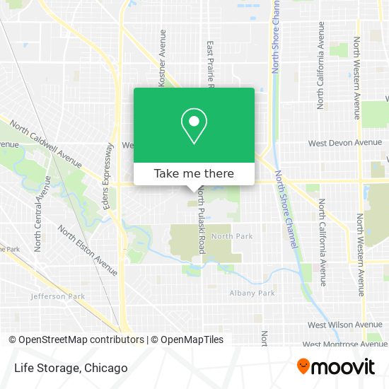 Life Storage map