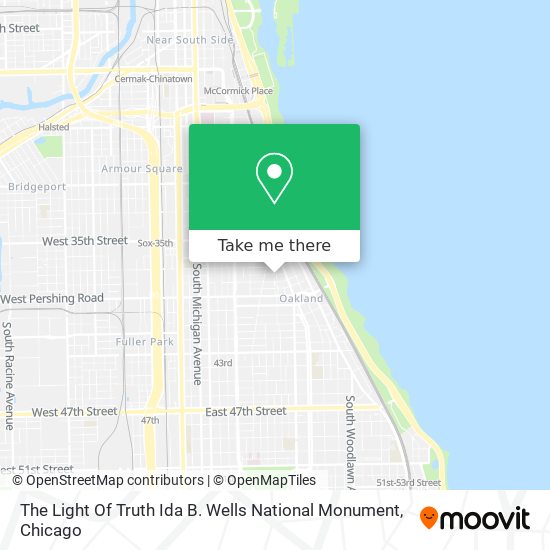 The Light Of Truth Ida B. Wells National Monument map