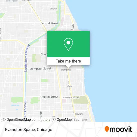 Evanston Space map
