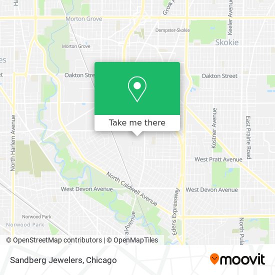 Sandberg Jewelers map