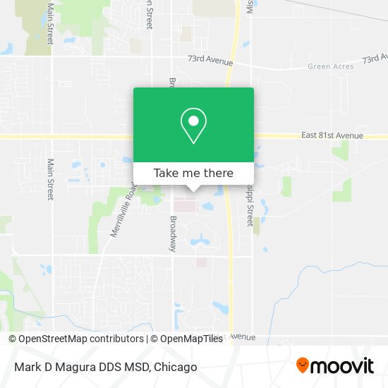 Mark D Magura DDS MSD map