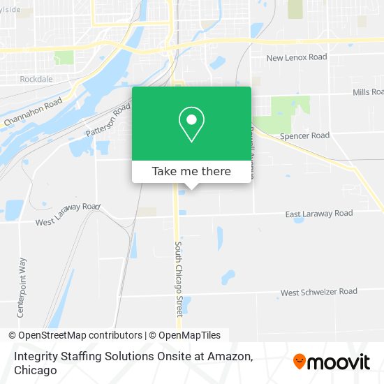 Integrity Staffing Solutions Onsite at Amazon map