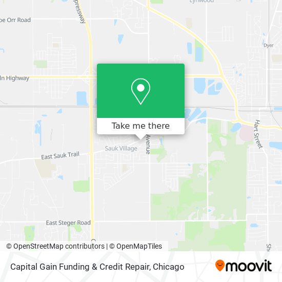 Mapa de Capital Gain Funding & Credit Repair