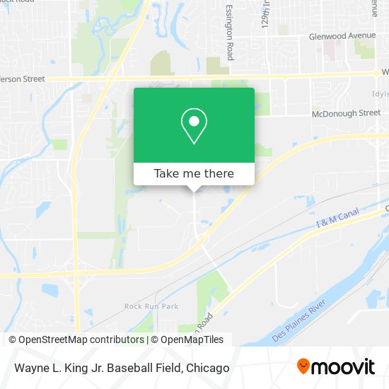 Wayne L. King Jr. Baseball Field map