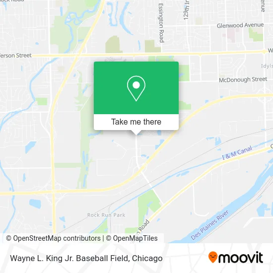 Wayne L. King Jr. Baseball Field map