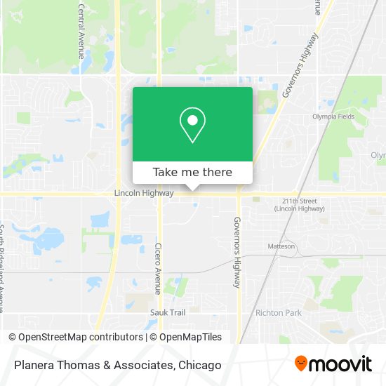 Planera Thomas & Associates map