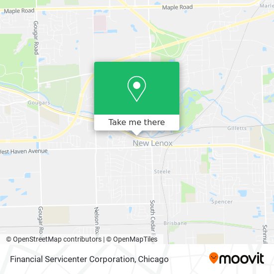 Mapa de Financial Servicenter Corporation