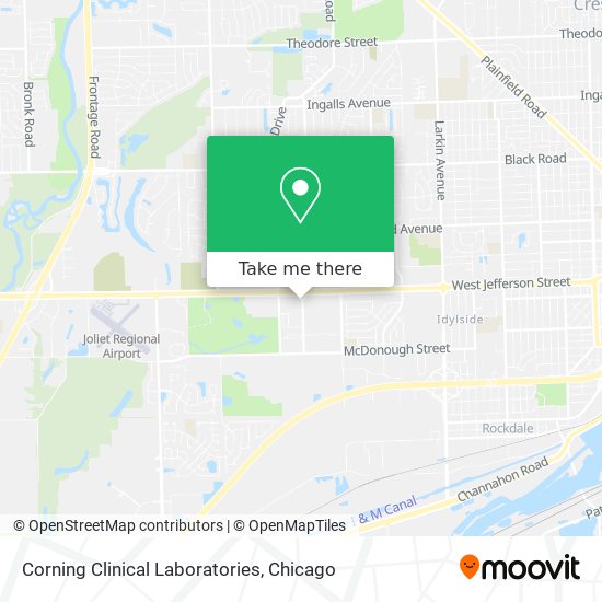 Corning Clinical Laboratories map