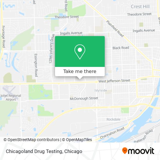 Mapa de Chicagoland Drug Testing