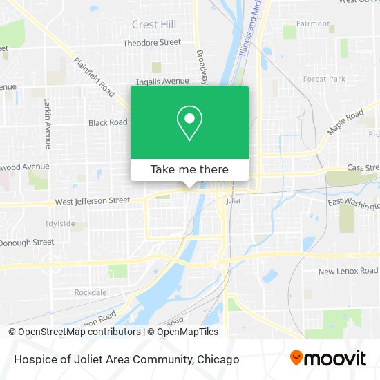 Hospice of Joliet Area Community map