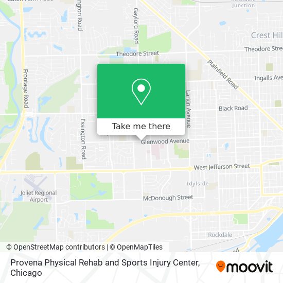 Mapa de Provena Physical Rehab and Sports Injury Center