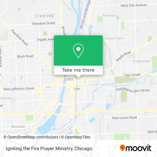 Igniting the Fire Prayer Ministry map