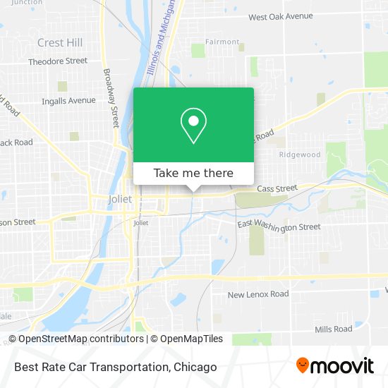 Best Rate Car Transportation map