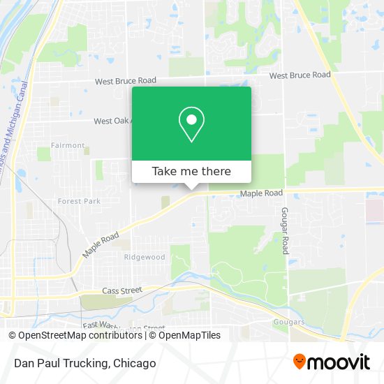 Mapa de Dan Paul Trucking