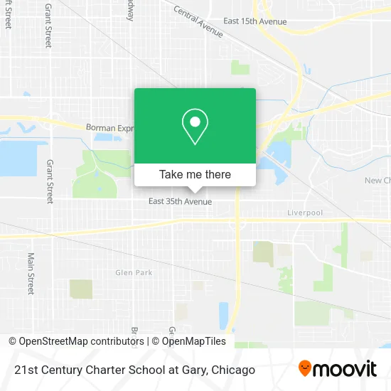 Mapa de 21st Century Charter School at Gary