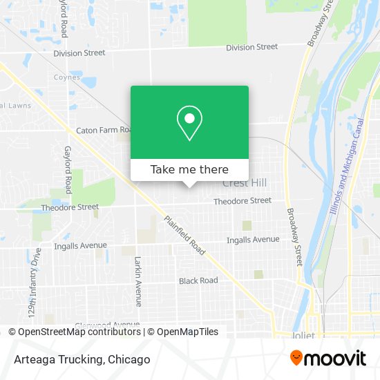 Arteaga Trucking map