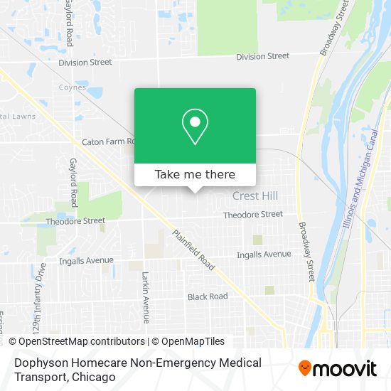 Dophyson Homecare Non-Emergency Medical Transport map