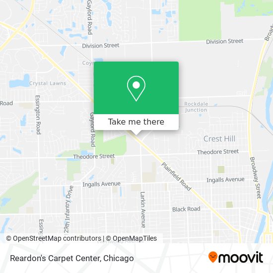 Reardon's Carpet Center map