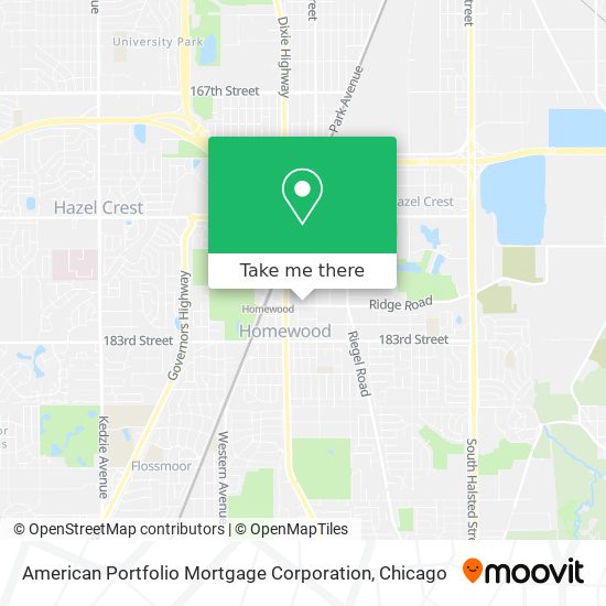 American Portfolio Mortgage Corporation map
