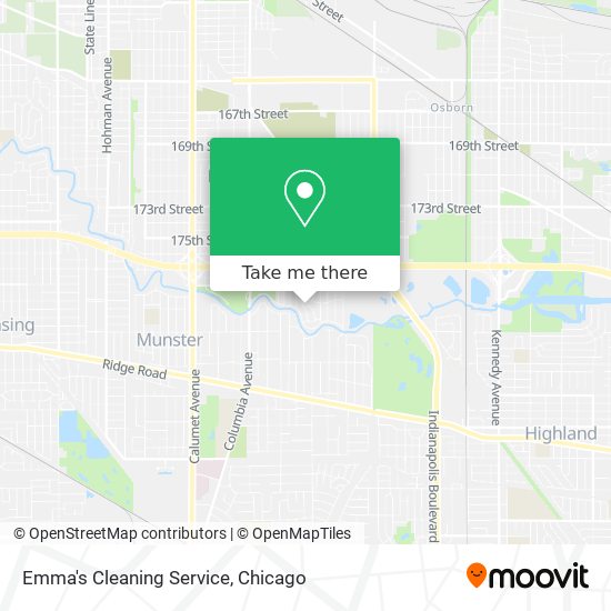 Mapa de Emma's Cleaning Service