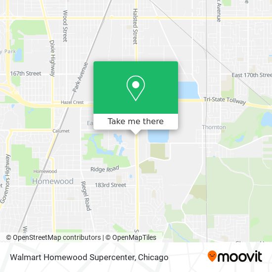 Walmart Homewood Supercenter map