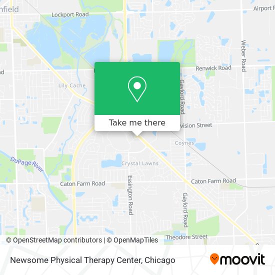 Newsome Physical Therapy Center map