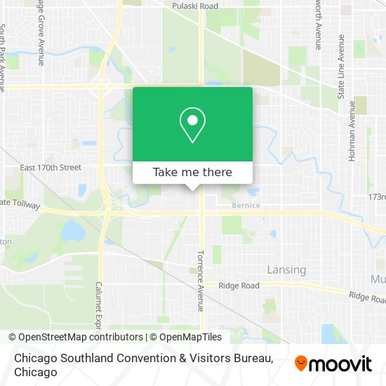 Chicago Southland Convention & Visitors Bureau map