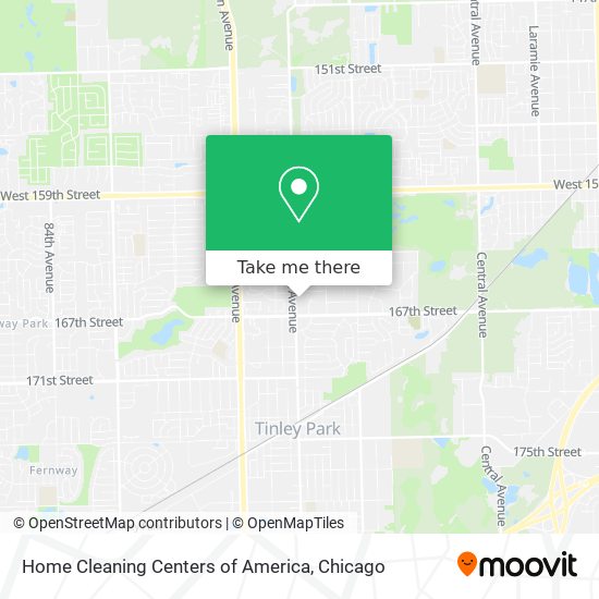 Home Cleaning Centers of America map