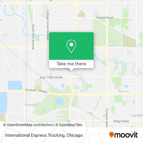 International Express Trucking map