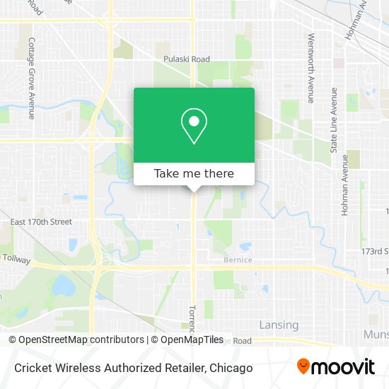 Mapa de Cricket Wireless Authorized Retailer