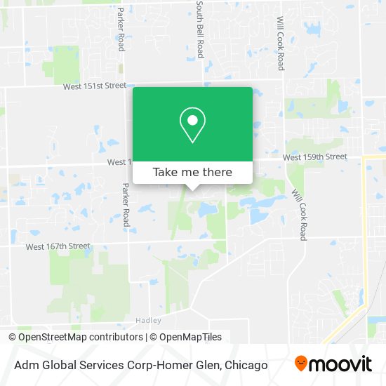 Adm Global Services Corp-Homer Glen map