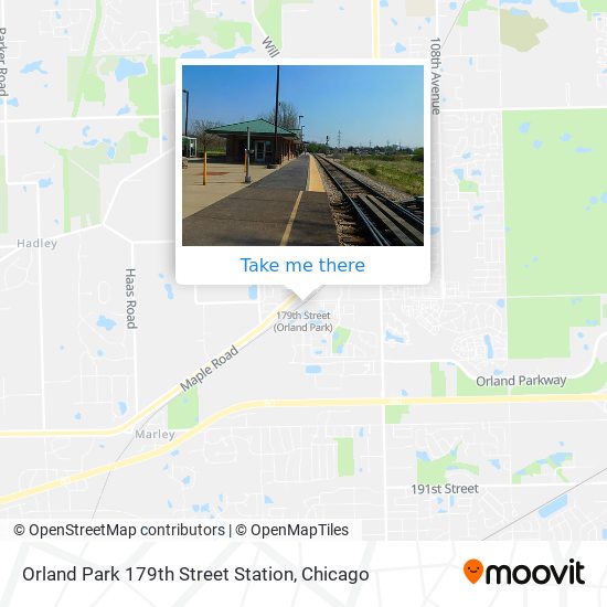 Orland Park 179th Street Station map