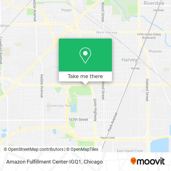 Amazon Fulfillment Center-IGQ1 map