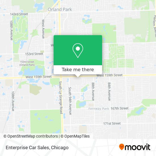 Enterprise Car Sales map