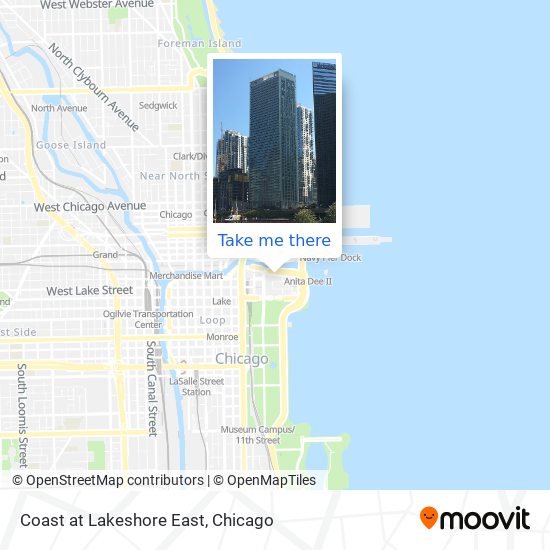 Mapa de Coast at Lakeshore East