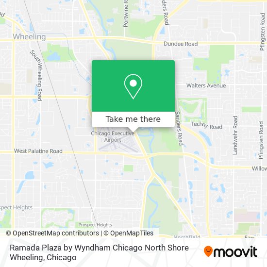 Ramada Plaza by Wyndham Chicago North Shore Wheeling map