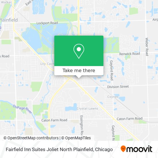 Fairfield Inn Suites Joliet North Plainfield map