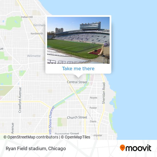 Ryan Field stadium map