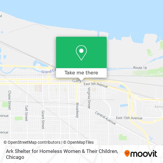 Mapa de Ark Shelter for Homeless Women & Their Children