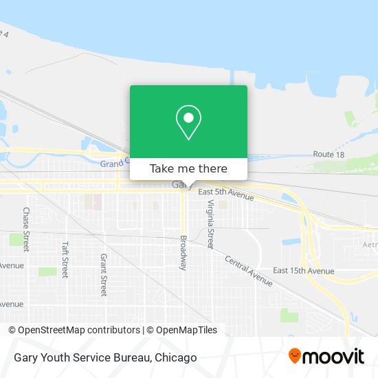 Gary Youth Service Bureau map