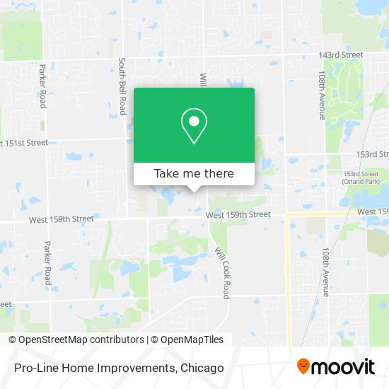 Pro-Line Home Improvements map